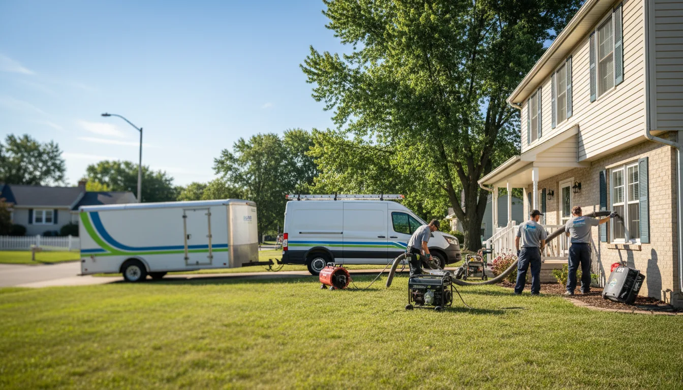 Flooded Basement Restoration And Cleanup With Repair in Humboldt, IL near me